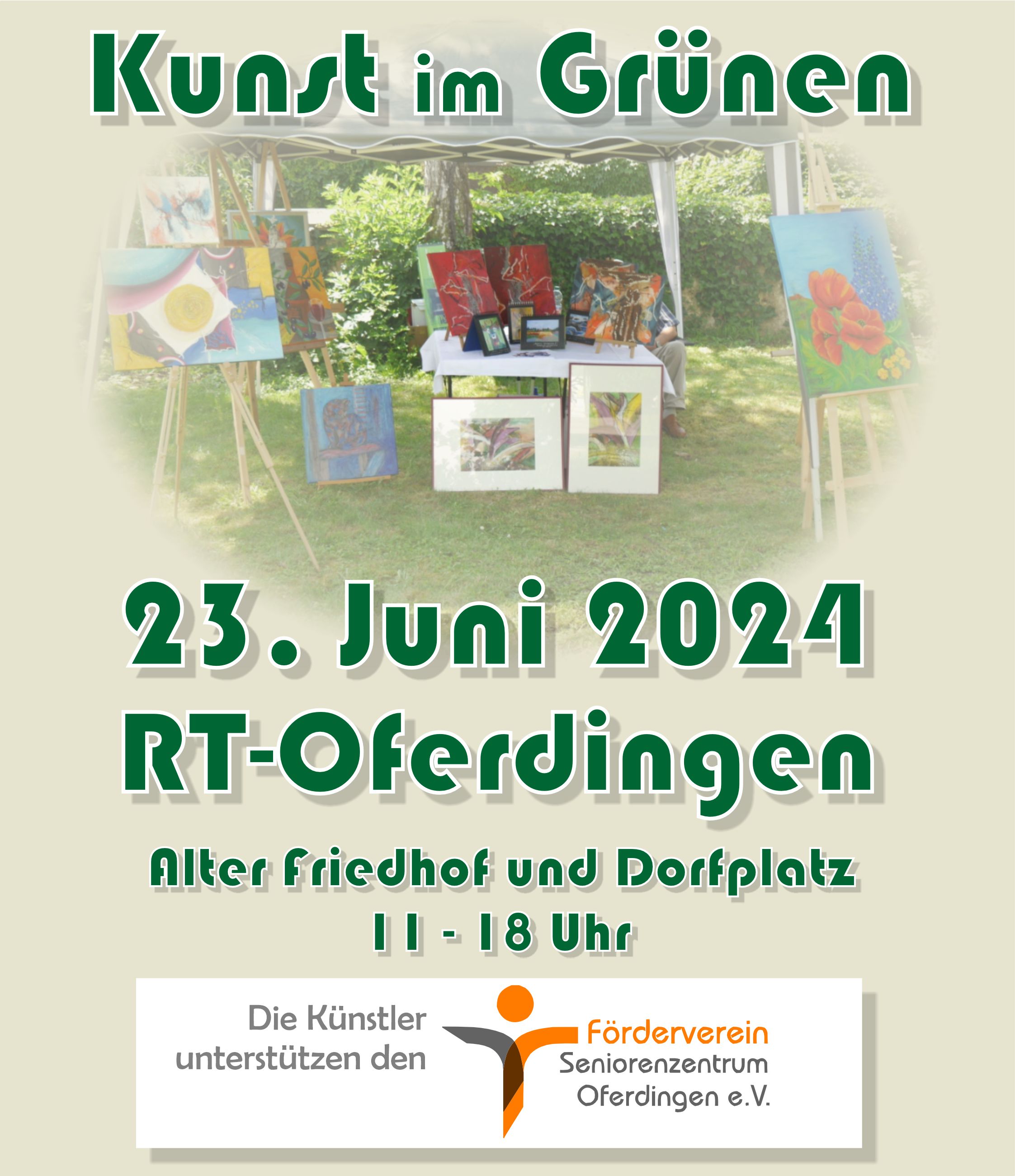 Kunst im Grünen in Oferdingen am 23. Juni 2024
