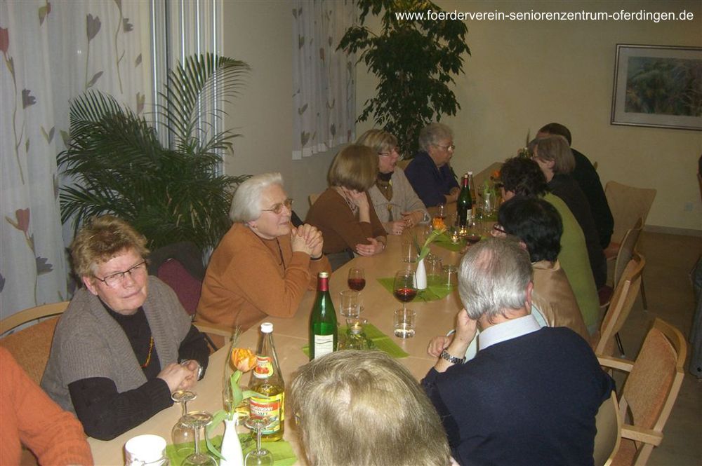 Dankeschön-Abend für die ehrenamtlichen Helfer des Fördervereins Seniorenzentrum Oferdingen e.V. am 16.02.2011