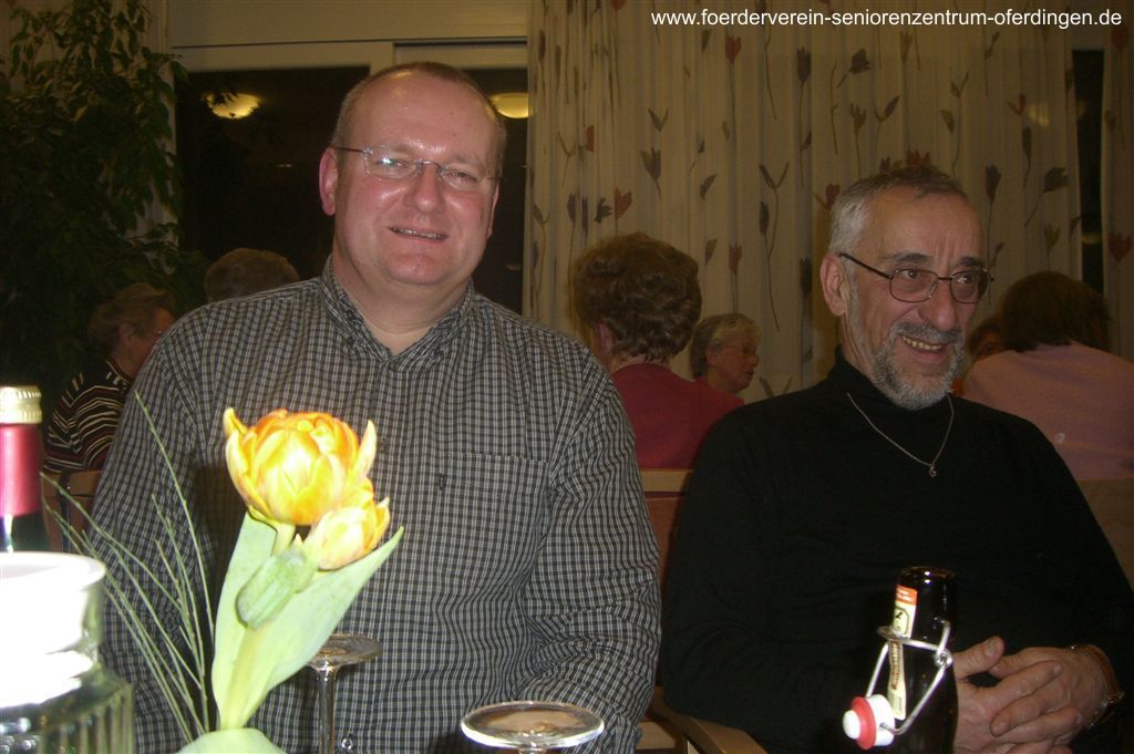 Dankeschön-Abend für die ehrenamtlichen Helfer des Fördervereins Seniorenzentrum Oferdingen e.V. am 16.02.2011