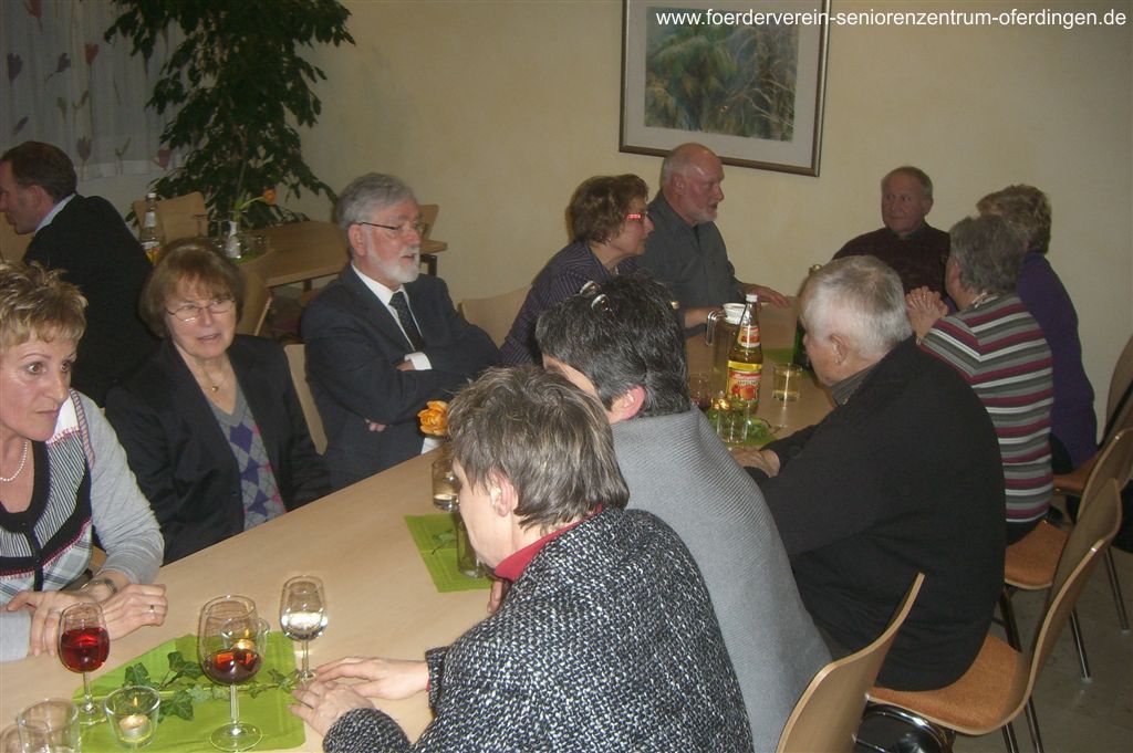 Dankeschön-Abend für die ehrenamtlichen Helfer des Fördervereins Seniorenzentrum Oferdingen e.V. am 16.02.2011